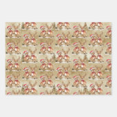 フェスティバルトナディアファミリーとサンタハッツ ラッピングペーパーシート (正面2)