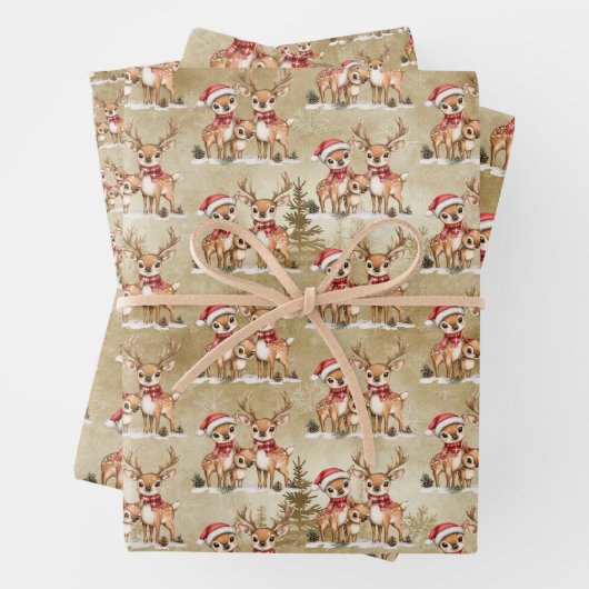 フェスティバルトナディアファミリーとサンタハッツ ラッピングペーパーシート (インサイチュ)