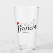 フェスティバルトナディアプランサーサンタハットクリスマスガラス タンブラーグラス (裏面)