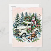 フェスティバルトラック | ヴィンテージクリスマス配信 シーズンポストカード (正面/裏面)