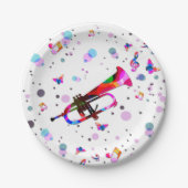 フェスティバルトランペット ペーパープレート (正面)