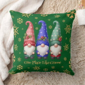 フェスティバルトリオのクリスマス格言と雪片 クッション (ブランケット)