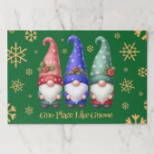 フェスティバルトリオのクリスマス格言と雪片 ペーパーパッド (正面)