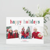 フェスティバルトリオハッピーホリデイズレッド/グリーンタイポグラフィ (スタンド正面)