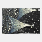 フェスティバルトワイライトクリスマスツリー キッチンタオル (横)