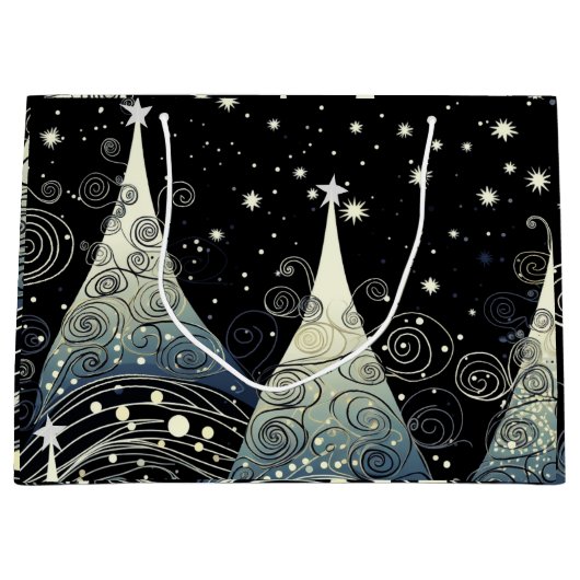 フェスティバルトワイライトクリスマスツリー ラージペーパーバッグ (正面)