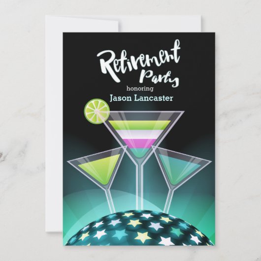 フェスティバルトースト退職招待状 招待状 (正面)