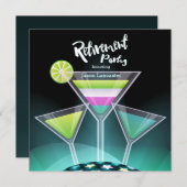 フェスティバルトースト退職招待状 招待状 (正面/裏面)