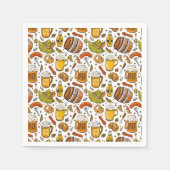 フェスティバルドイツオクトーバーフェストビール&ソーセージ スタンダードカクテルナプキン (正面)