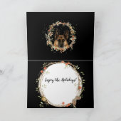 フェスティバルドイツシェパードホリデー シーズンカード (内部)