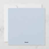 フェスティバルドッグの雪の水の色プードルクリスマス シーズンカード (裏面)