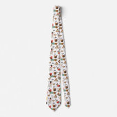 フェスティバルドッグズインホリデーセーター柄 ネクタイ (正面)