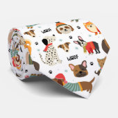 フェスティバルドッグズインホリデーセーター柄 ネクタイ (ロール)