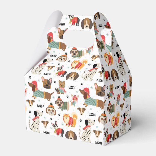 フェスティバルドッグズインホリデーセーター柄 フェイバーボックス (裏面サイド)