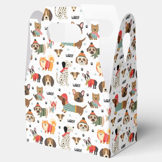 フェスティバルドッグズインホリデーセーター柄 フェイバーボックス (オープン)