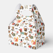 フェスティバルドッグズインホリデーセーター柄 フェイバーボックス (正面サイド)