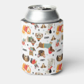 フェスティバルドッグズインホリデーセーター柄 缶クーラー (缶裏面)