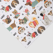 フェスティバルドッグズインホリデーセーター柄 薄葉紙 (詳細)