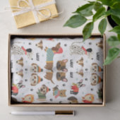 フェスティバルドッグズインホリデーセーター柄 薄葉紙 (ギフト)