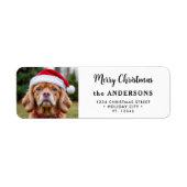 フェスティバルドッグフォトカスタム差出人住所 ラベル (正面)