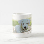 フェスティバルドッグフォトスタークリスマスキープサケ コーヒーマグカップ (中央)