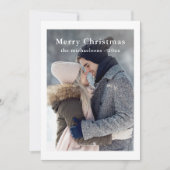 フェスティバルドットメリークリスマスフォトホリデー シーズンカード (正面)