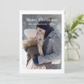 フェスティバルドットメリークリスマスフォトホリデー シーズンカード (スタンド正面)