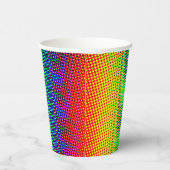 フェスティバルドットレインボーカッコいい陽気おもしろいカラフル 紙コップ (右)