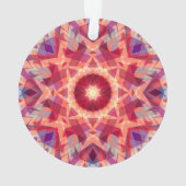 フェスティバルドパミンデコール赤すてきクリスマススター オーナメント (裏面)