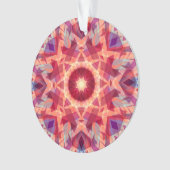 フェスティバルドパミンデコール赤すてきクリスマススター オーナメント (正面)