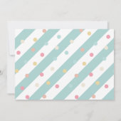 フェスティバルドライブバイベビーシャワーパレード招待状 招待状 (裏面)