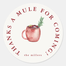 フェスティバルドリンクサンキューステッカー ラウンドシール