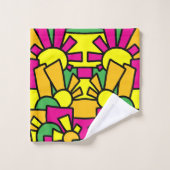 フェスティバルドードルアート42 バスタオルセット (ウォッシュタオル)