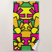 フェスティバルドードルアート42 ビーチタオル (正面)