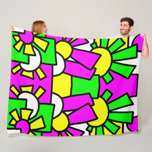 フェスティバルドードルアート42 フリースブランケット (インサイチュ)