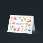 フェスティバルドードルズメリークリスマスグリーティングカード シーズンカード<br><div class="desc">休日のグリーティングカードはフェスティバルのドードルを備えている。</div>