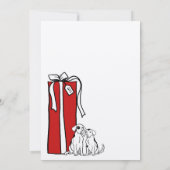 フェスティバルド赤と白ッグクリスマスパーティー 招待状 (裏面)