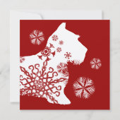 フェスティバルド赤と白ッグクリスマスパーティー 招待状 (裏面)