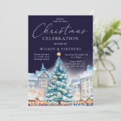 フェスティバルナイトタイム企業のクリスマスパーティー 招待状 (スタンド正面)