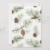 フェスティバルナチュラルリース冬ブライダルシャワー 招待状 (裏面)