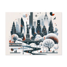 フェスティバルニューヨークシティライツクリスマスカード