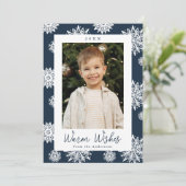 フェスティバルネイビーとホワイトスノーフレーク写真 シーズンカード (スタンド正面)