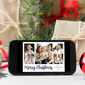 フェスティバルネイビースクリプト5フォトコラージュ シーズンカード