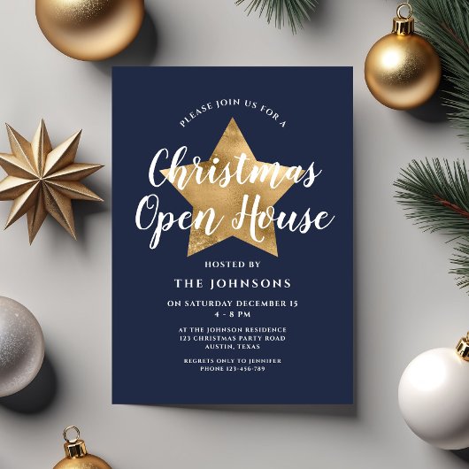 フェスティバルネイビーブルースタークリスマスオープンハウス 招待状
