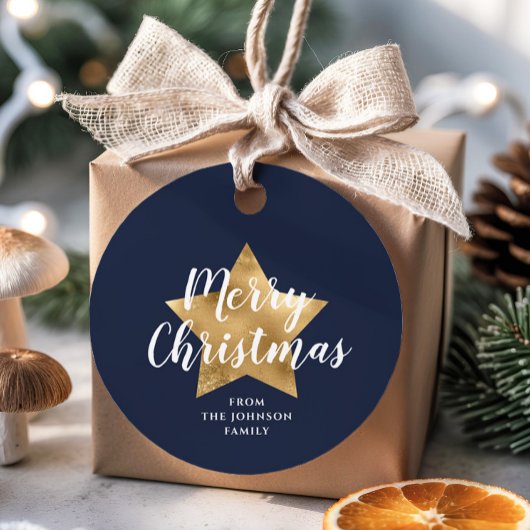 フェスティバルネイビーブルースターメリークリスマス フェイバータグ