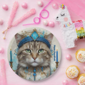 フェスティバルネコの変装あいさつ ペーパープレート (パーティー)