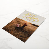 フェスティバルノスタルジアメリークリスマスフォトフォイルカード 箔シーズンカード (回転した状態)