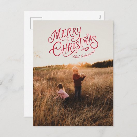 フェスティバルノスタルジアメリークリスマスフォトポストカード シーズンポストカード (正面/裏面)