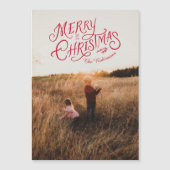 フェスティバルノスタルジアメリークリスマスフォトマグネット マグネット招待状 (正面)