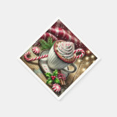 フェスティバルノスタルジックミンティモチャコーヒーマグデクーペ スタンダードカクテルナプキン (角)